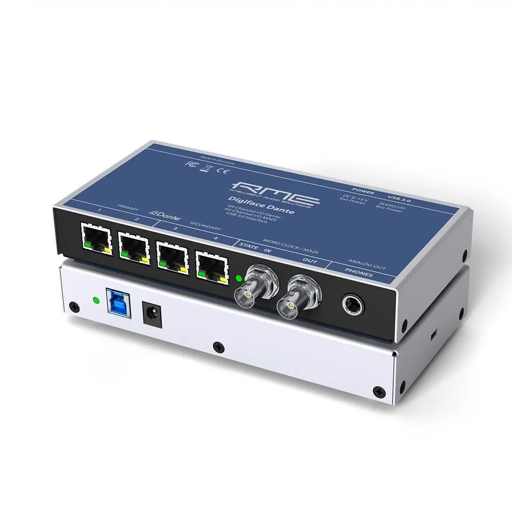 RME Digiface Dante 128-in/128-out Dante/MADI/USB 3.0 Audio Interface - Image 2