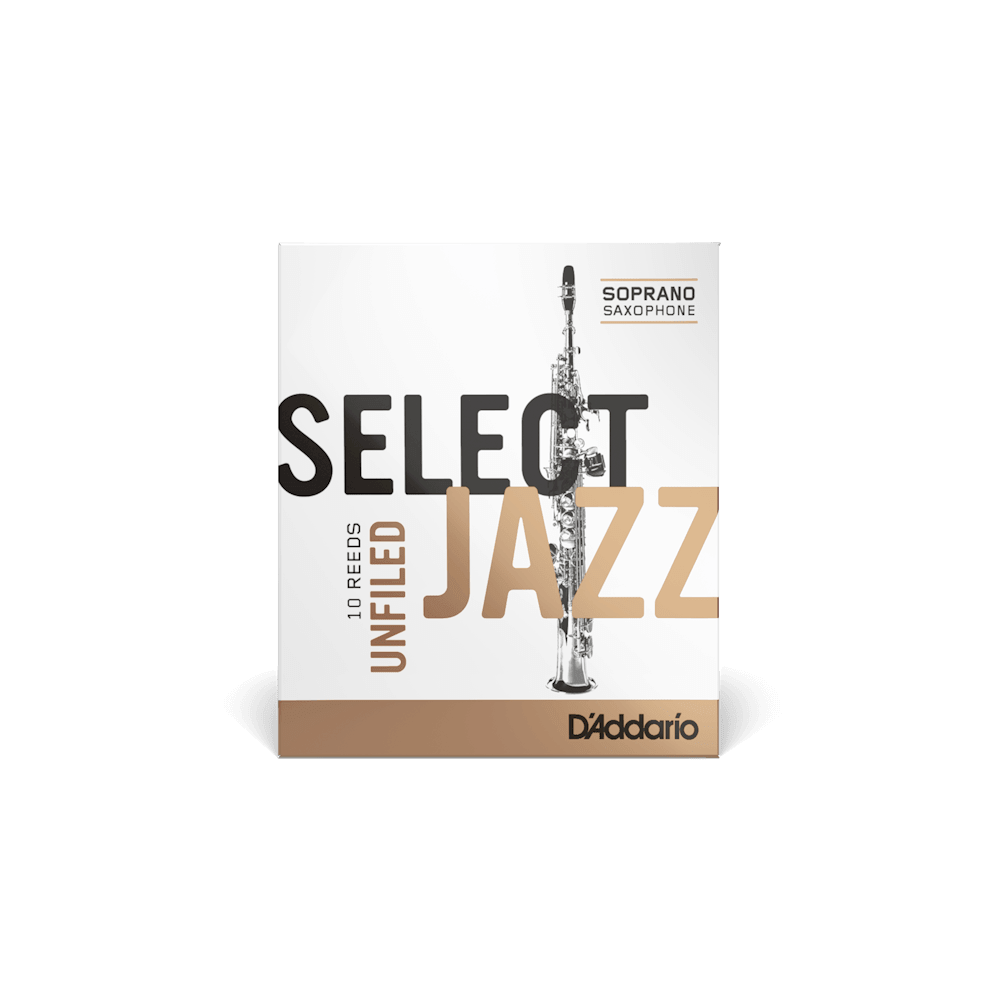 D'Addario Select Jazz Unfiled Soprano Saxophone Reeds, Strength 4 Soft, 10-pack - Image 2