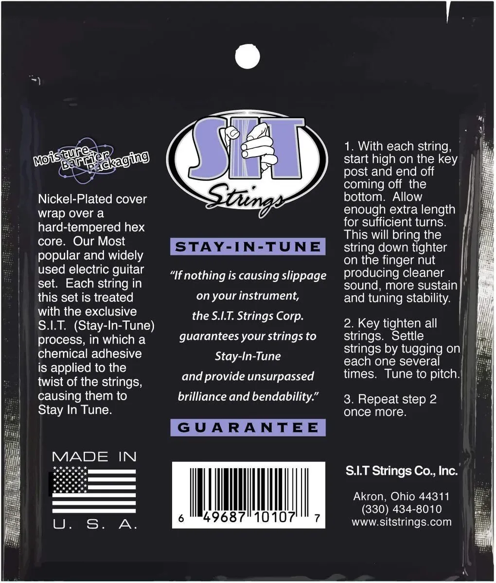SIT S1052 Heavy Bottom Nickel Wound Electric Guitar String 10-52 - Image 2