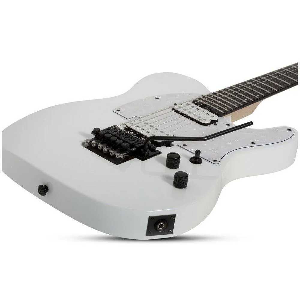 Schecter Sun Valley Super Shredder PT FR - Metallic White Floyd Rose Maple Neck - Image 2
