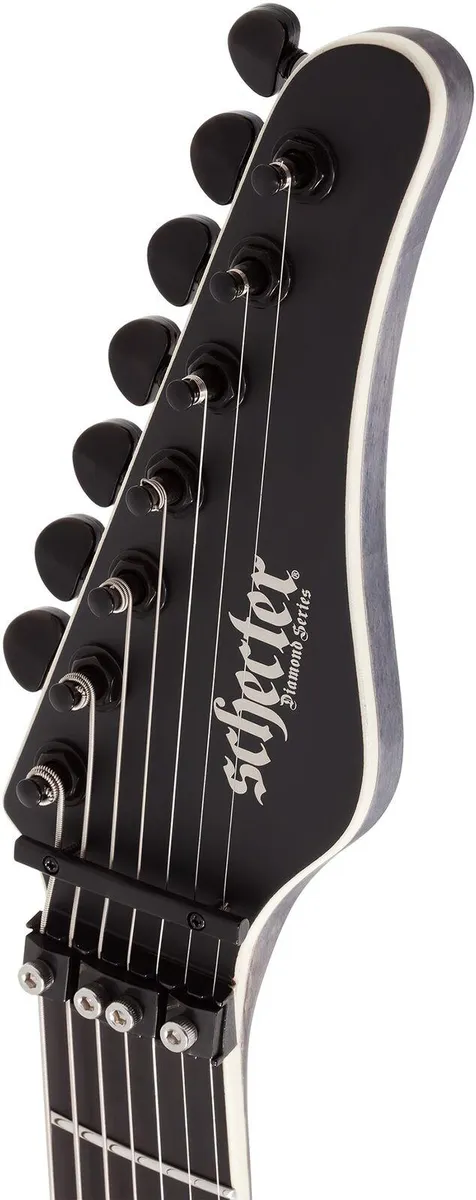 Schecter PT-7 FR-S SLS Elite Evil Twin 7 String Electric Guitar - Satin Black - Image 2