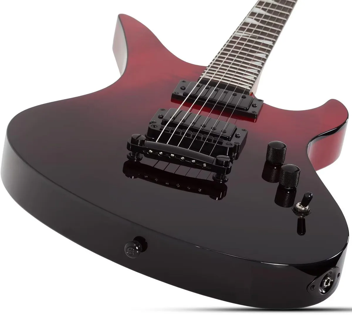 Schecter Avenger Electric Guitar - Blood Burst + Boss Katana 50W Amp + Planet Waves Cable - Image 2