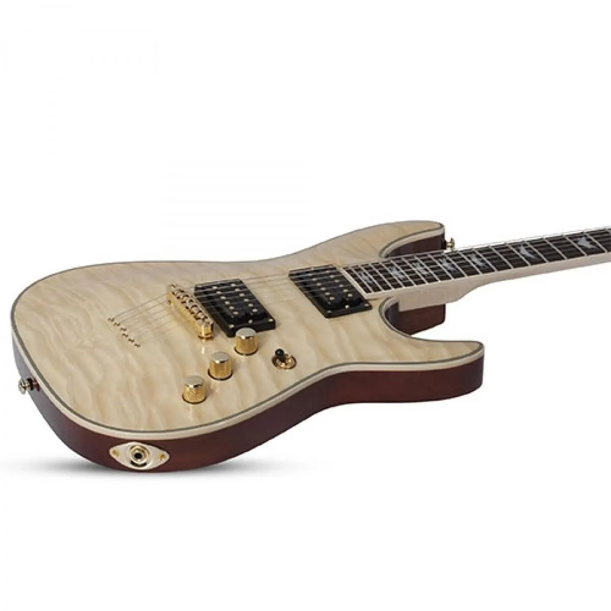 Schecter SCH-2033 6 String Electric Guitar Omen Extreme Gloss Natural - Fact 2nd - Image 2
