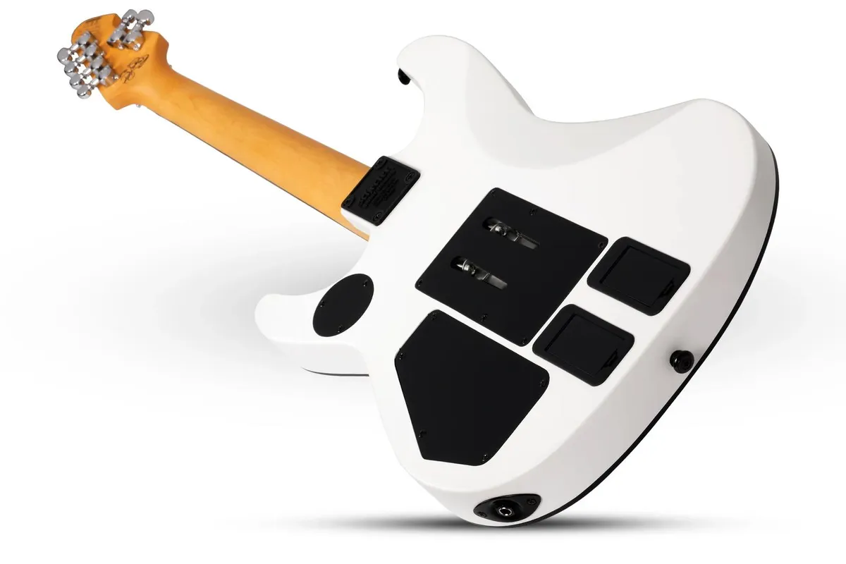 Schecter Signature DJ Ashba Electric Guitar, Satin White - Image 2