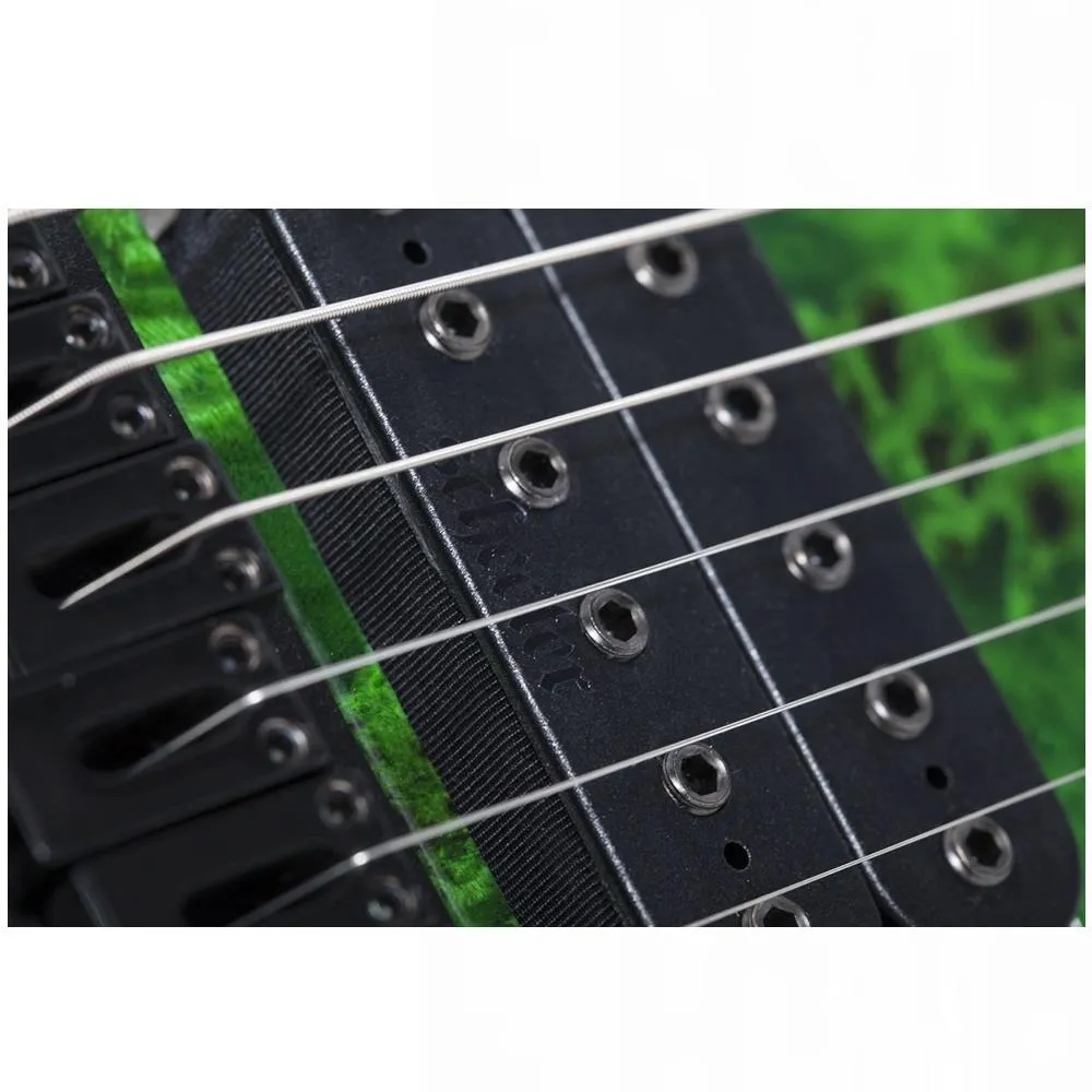 Schecter C-6 Pro Electric Guitar - Aqua Burst - BURL TOP, COIL SPLIT TAP - Image 2