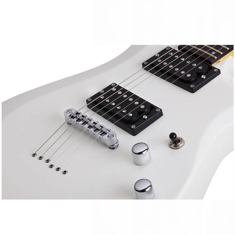 Schecter SCH432 C-6 Deluxe Electric Guitar Satin White - Image 2