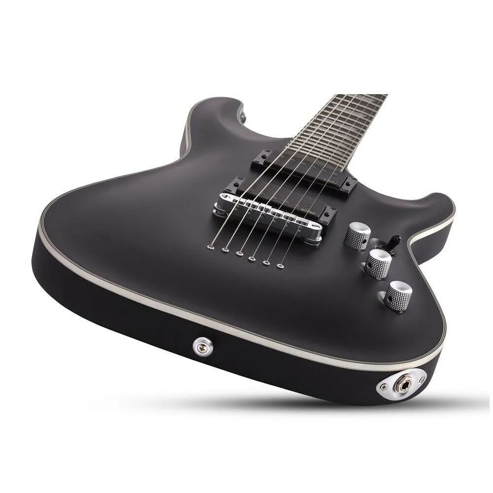 Schecter SCH810 C-1 Platinum Satin Black Electric Guitar RRP$1749 Sale Price - Image 2