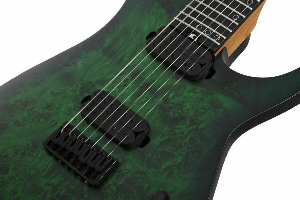 Schecter Keith Merrow KM-7 MK-III Standard Electric Guitar - Toxic Smoke Green - Image 2