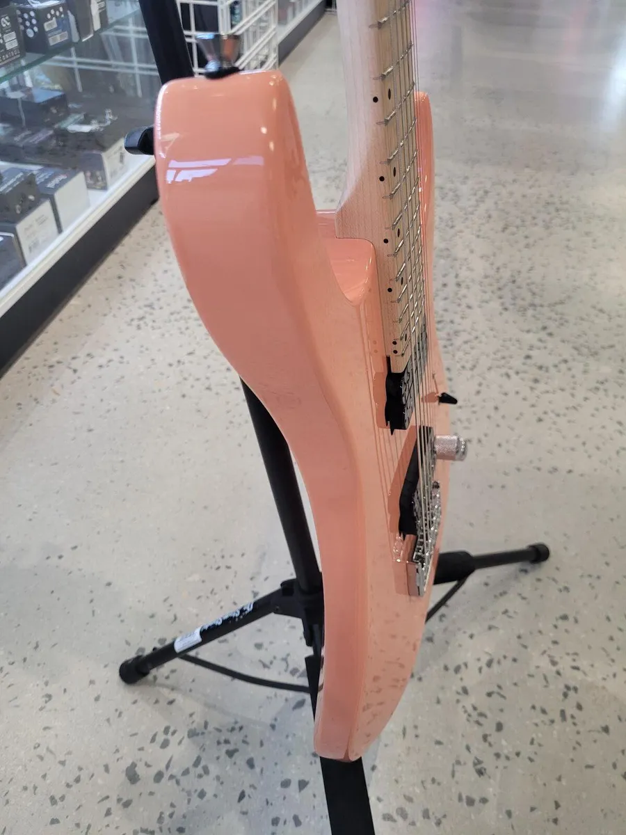 SQOE SEIB-7S 7-String Electric Guitar - Salmon - Image 2