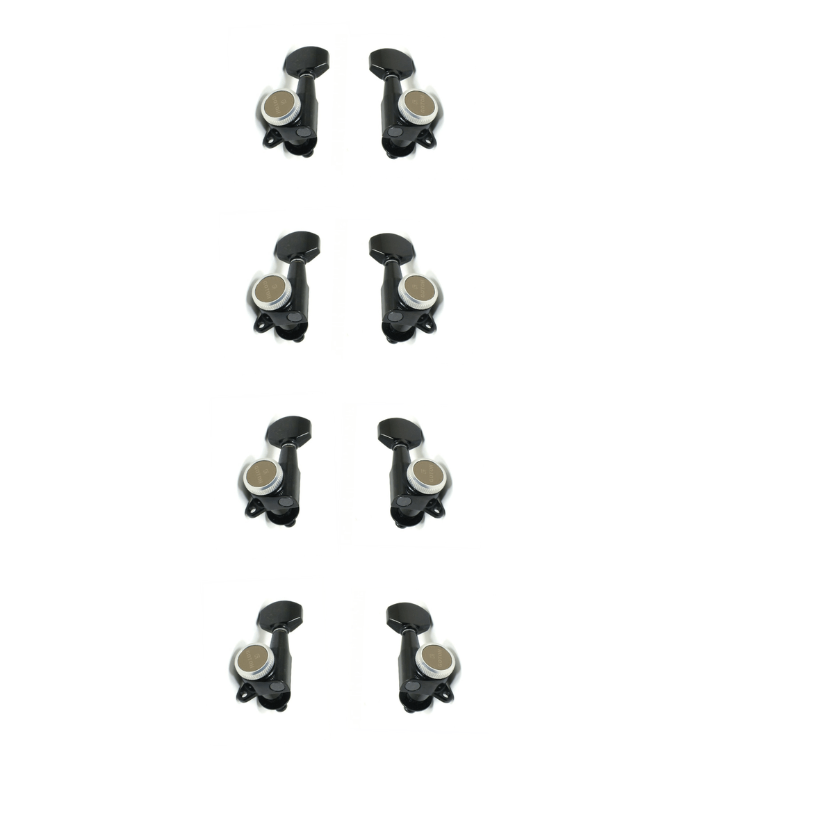 Gotoh SG381 MGT Locking Tuning Keys ( Set of 8 ) 4 + 4 - Black - Image 2