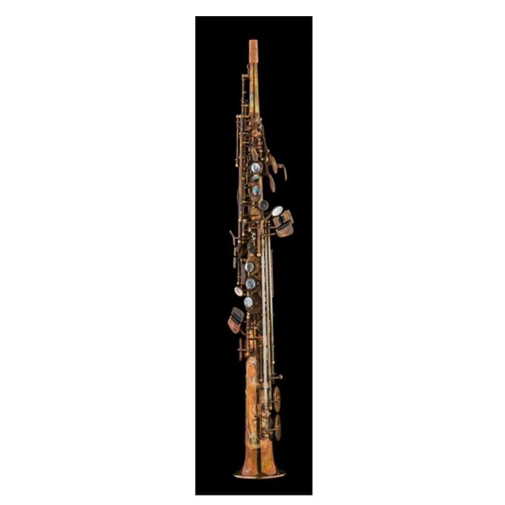Schagerl Superior Series Straight Soprano Saxophone Fixed Neck Vintage Finish - Image 2