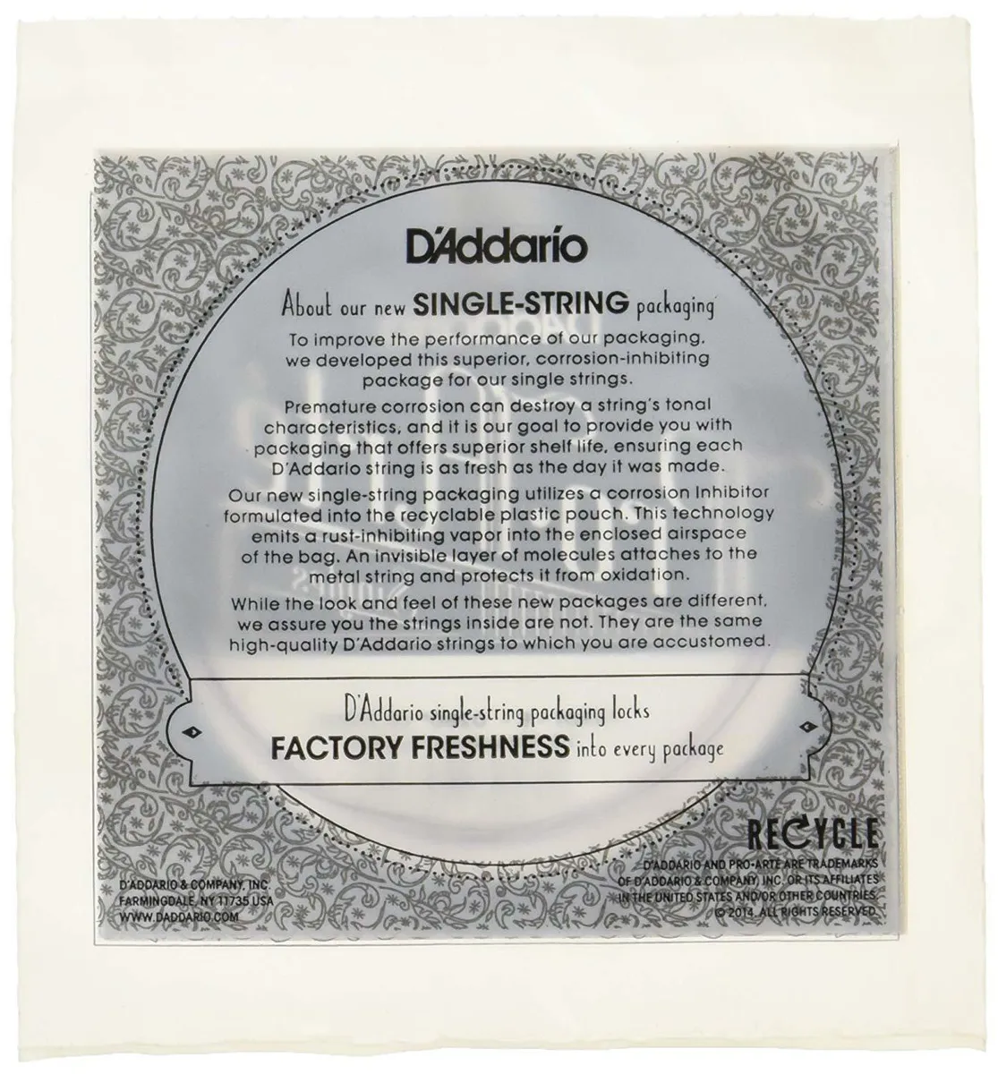 D'Addario T2 Titanium Treble Classical Guitar Single 1st String Normal Tension x 5 - Image 2