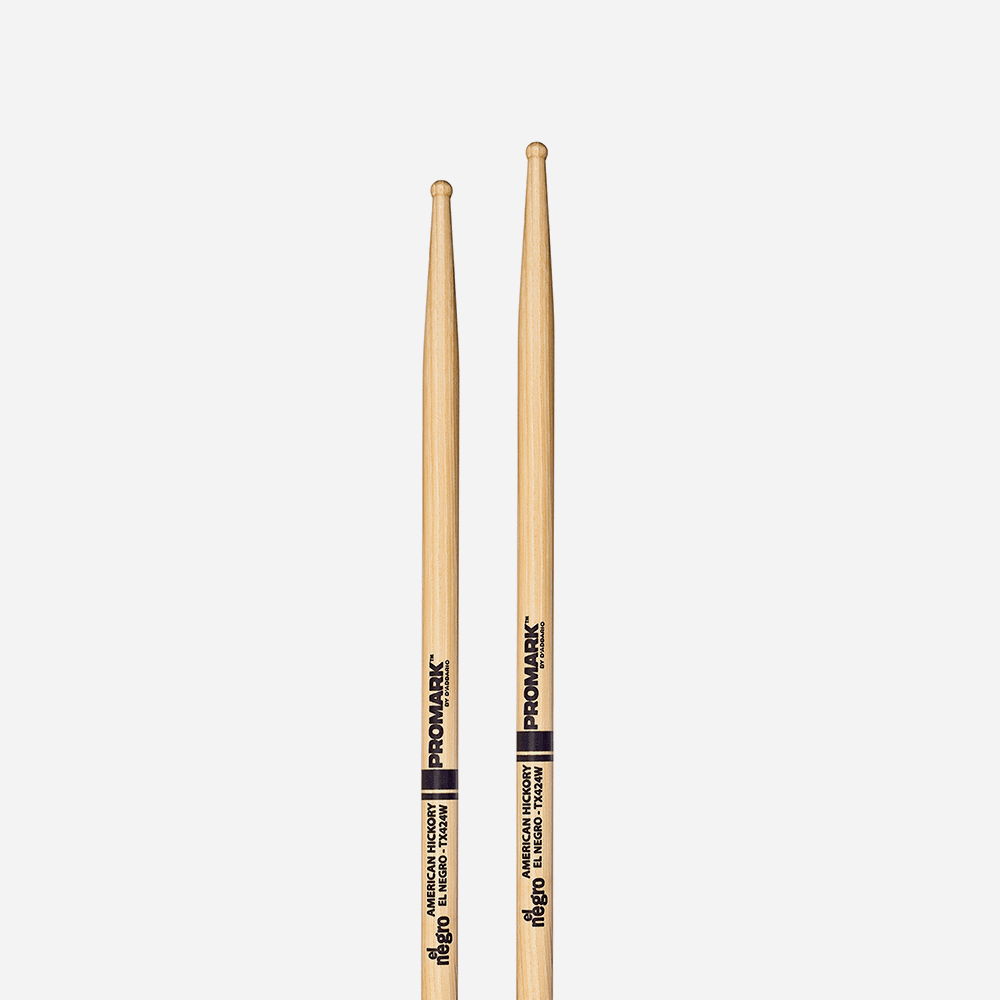 Promark Hickory 424 Horacio 'El Negro' Hernandez Wood Tip drumstick - Image 2