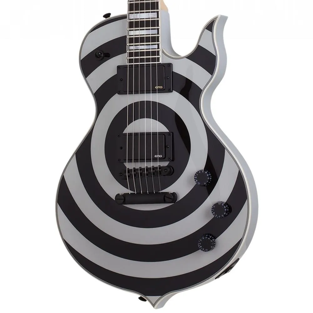Wylde Audio Odin Grail Electric Guitar Black / Silver Bullseye - Image 2