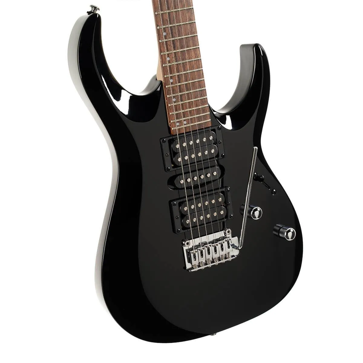 Cort X200-BK Solid Body Electric Guitar - Black Color - Image 2