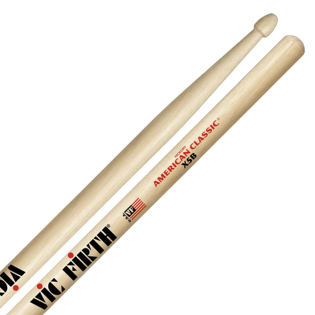 Vic Firth American Classic Extreme 5B ( X5B ) Drumsticks Wood Tip 3 Pairs - Image 2