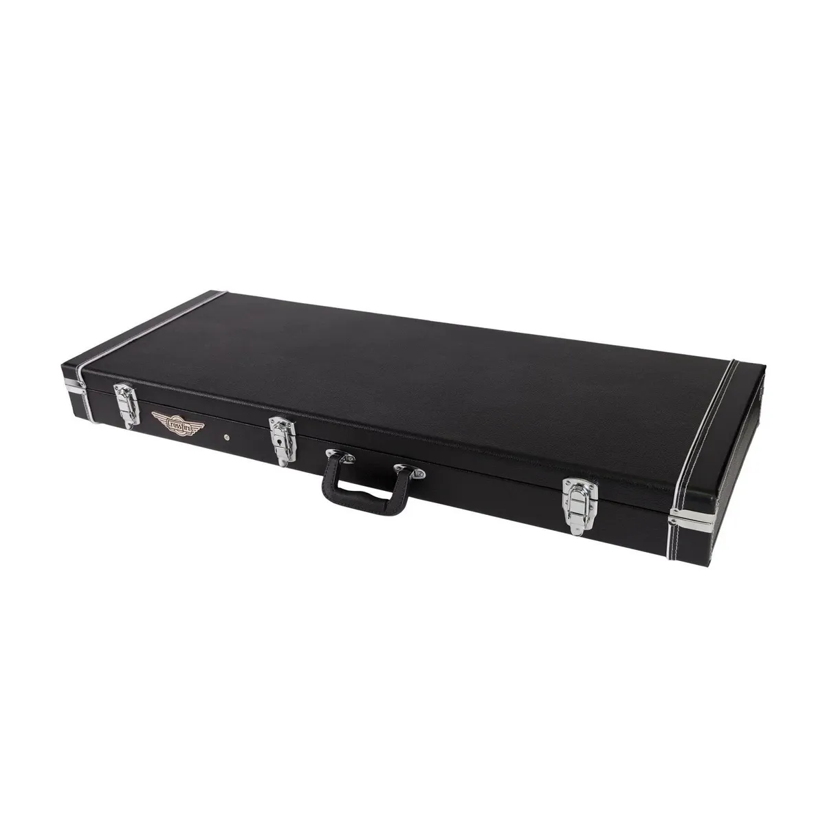 Crossfire Deluxe Rectangular P and J-Style Bass Guitar Hard Case (Paisley Black) - Image 2