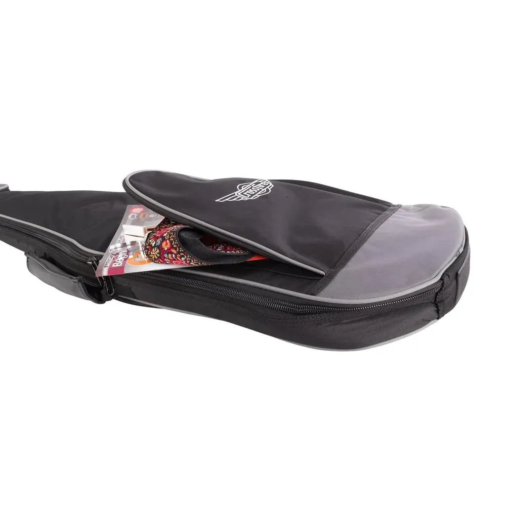 Crossfire Standard Padded Electric BASS Guitar Gig Bag (Black) - Image 2