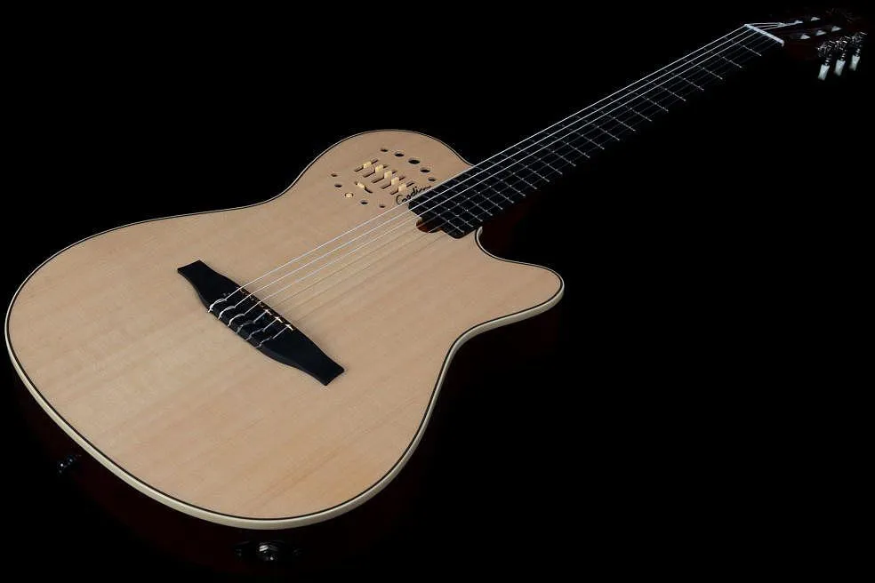 Godin Multiac Nylon Deluxe 6-String RH Classical Acoustic Electric Guitar with Gig Bag - Image 3