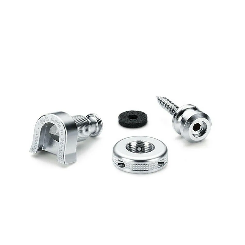 Schaller New S Locks (Pair) Chrome 14010201 Strap Locks / security Locks - Image 3