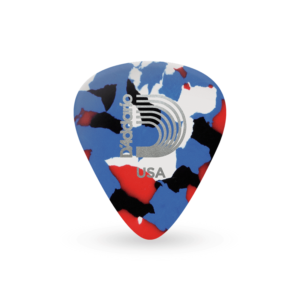 D'Addario Multi-Color Celluloid Guitar Picks, 10 pack, Medium - Image 3