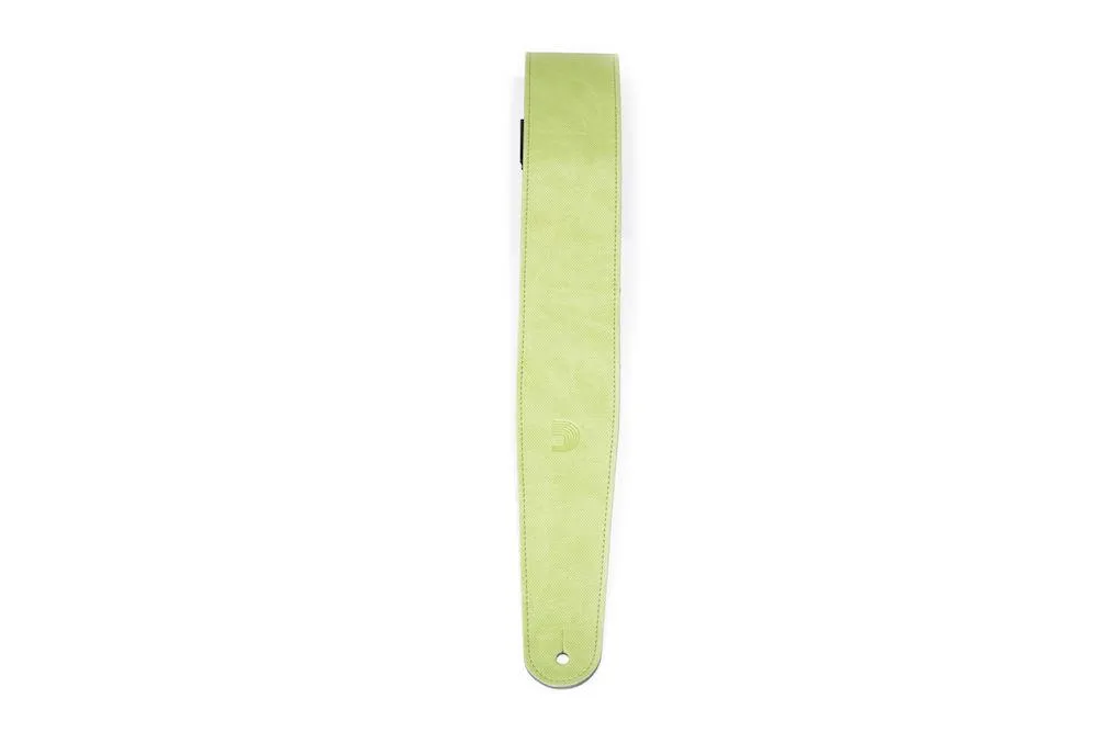 D'Addario Deluxe Leather Guitar Strap, Cantanella, Green - Image 3