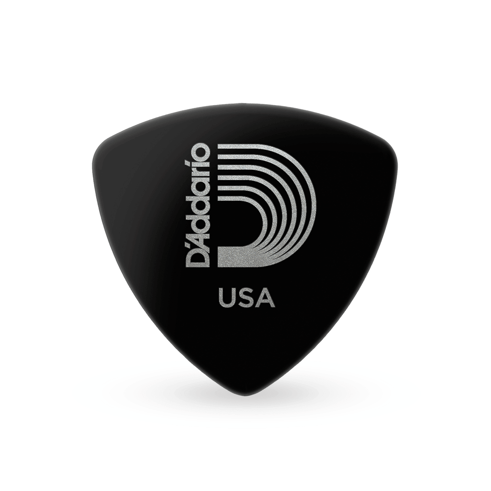 D'Addario Black Celluloid Guitar Picks, 100 pack, Light, Wide Shape - Image 3