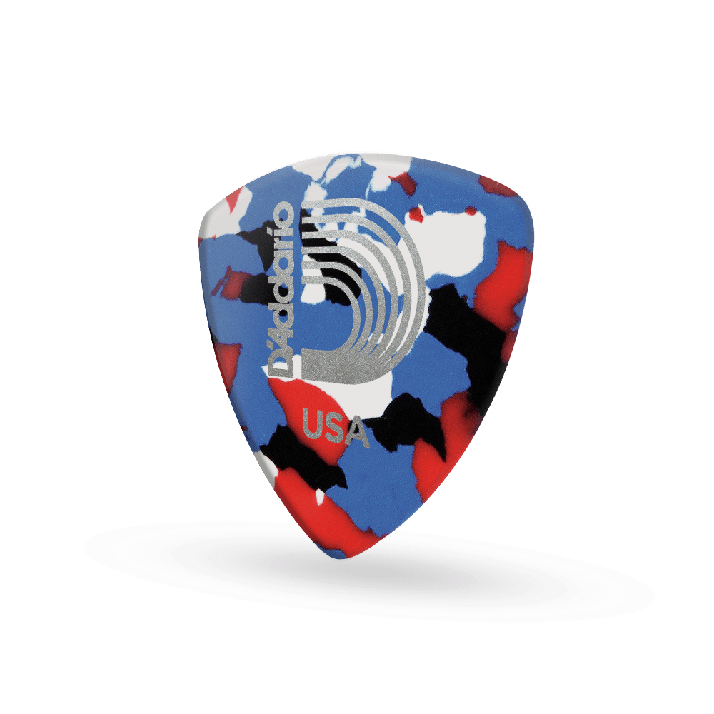 D'Addario Multi-Color Celluloid Guitar Picks, 100 pack, Extra Heavy, Wide Shape - Image 3