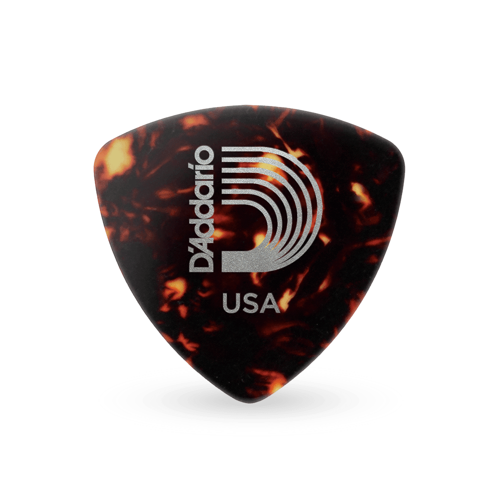 D'Addario Shell-Color Celluloid Guitar Picks, 100 pack, Extra Heavy, Wide Shape - Image 3