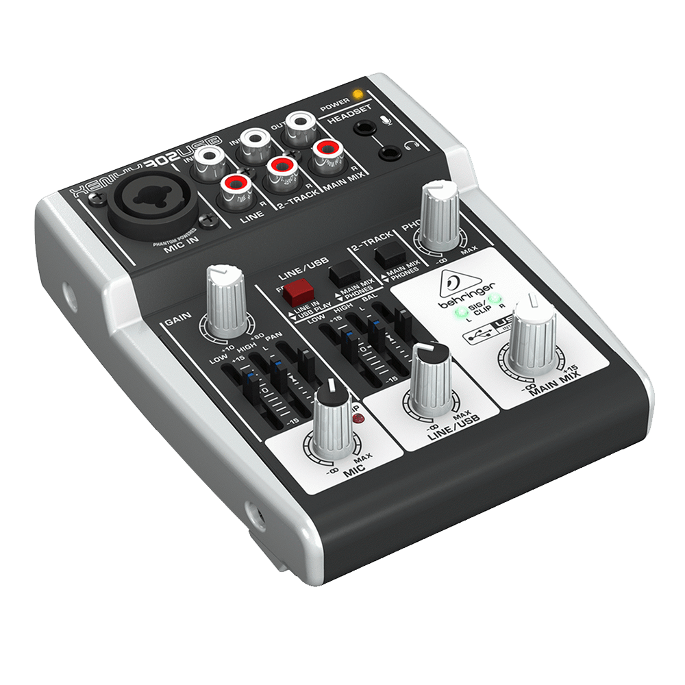 The Behringer Premium XENYX 302USB 5-Input Mixer With Microphone Preamp - Image 3