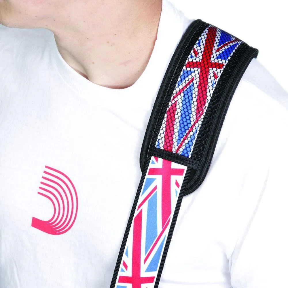 D'Addario Woven Guitar Strap, Union Jack w/ Pad
50MM - Image 3
