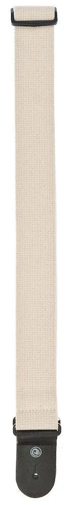 D'Addario Cotton Guitar Strap, Natural - Image 3