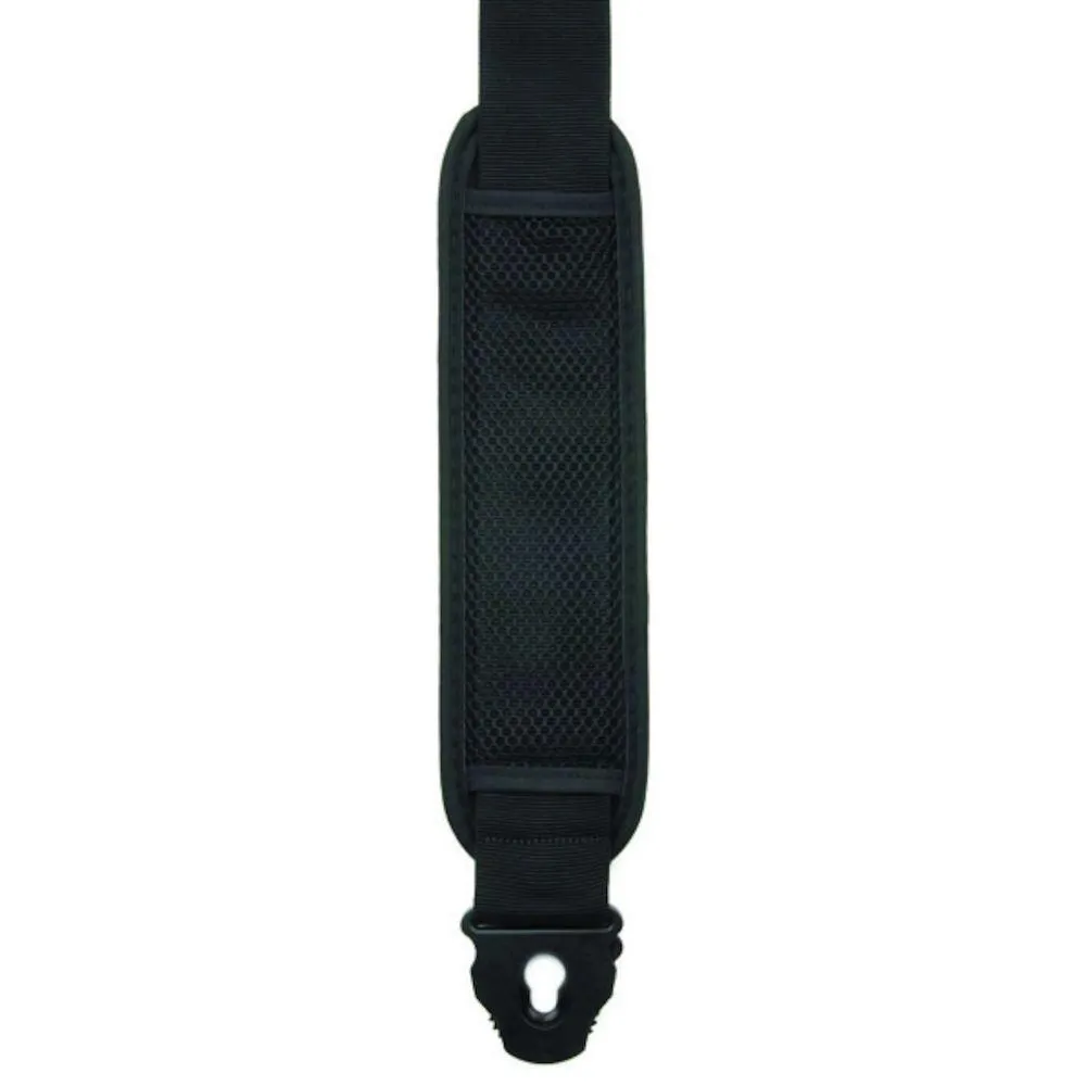 D'Addario Planet Lock Guitar Strap, Woven, Black w/ Pad - Image 3