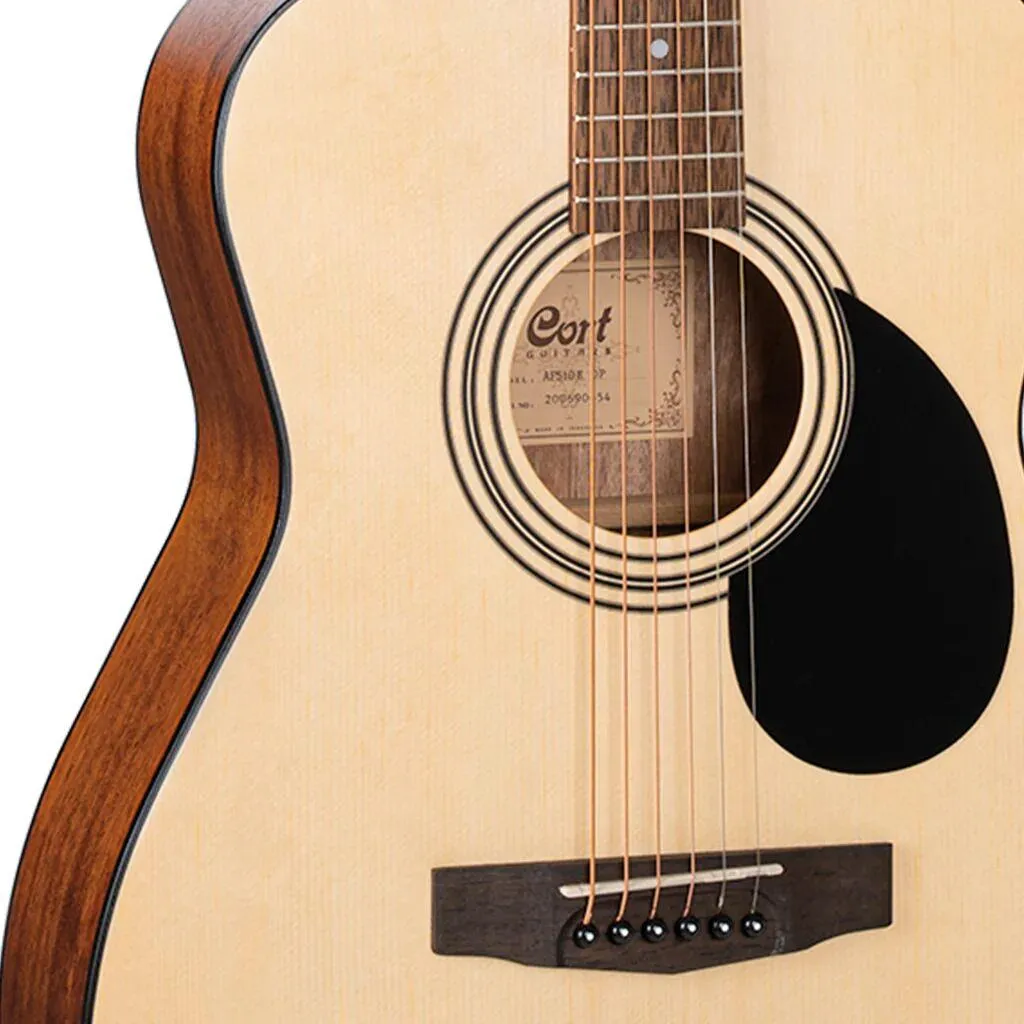 Cort AF510 Open Pore Concert Acoustic Guitar with Bag - Image 3