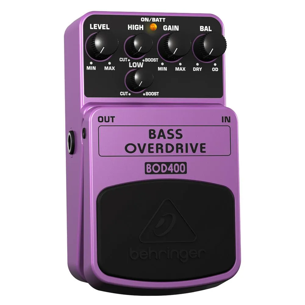 The Behringer Authentic Tube-Sound BOD400 Bass Overdrive Effects Pedal - Image 3