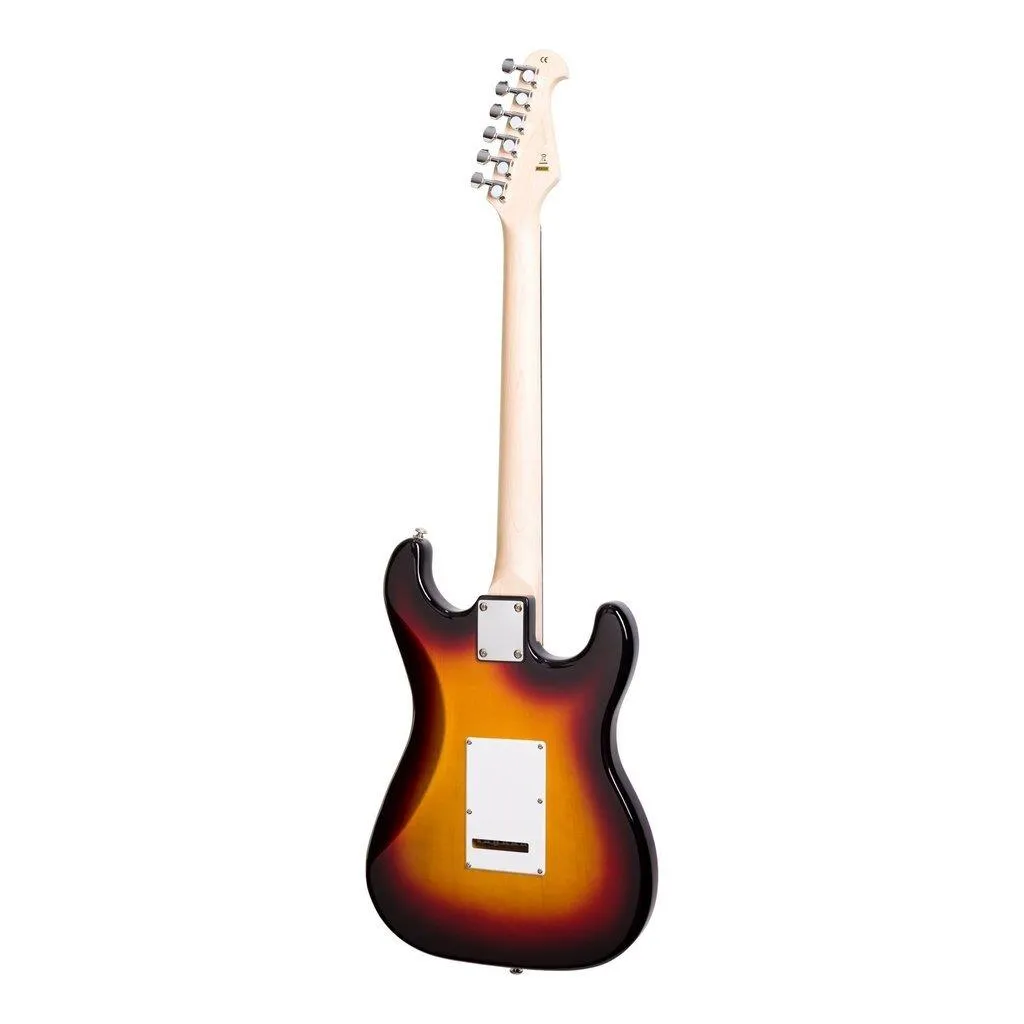 Casino ST-Style Left Handed Electric Guitar Sunburst W/ Bag and Strap - Image 3