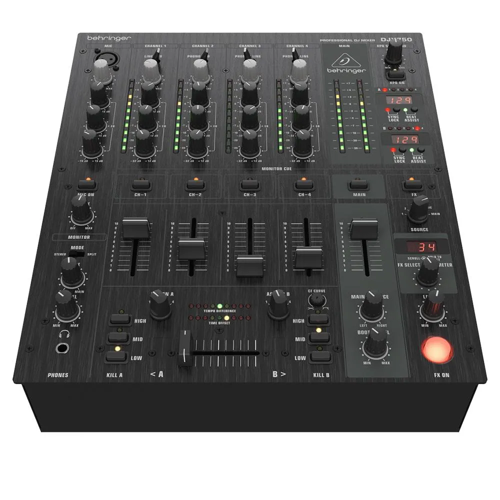 The Behringer Professional 5-Channel Digital DJX750 Pro DJ Mixer With Effects - Image 3
