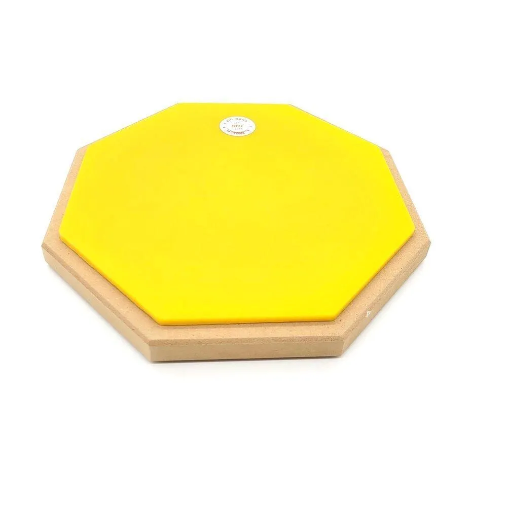BBT 10 inch Drum Practice Pad - Yellow With Tripod Stand - Image 3