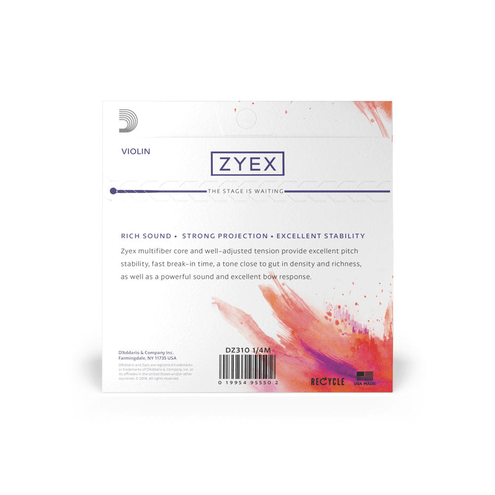 D'Addario Zyex Violin Single G String, 1/4 Scale, Medium Tension - Image 3