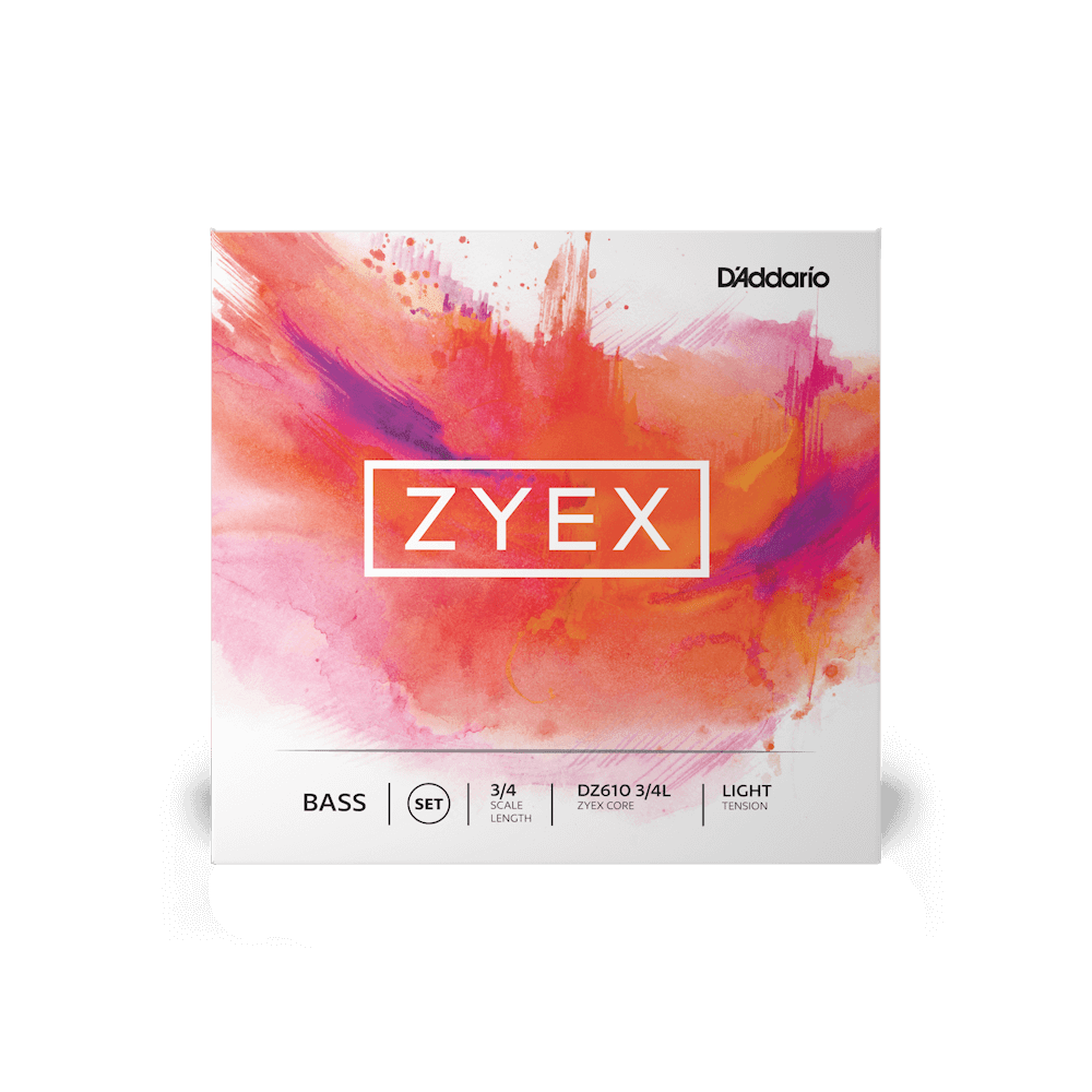 D'Addario Zyex Bass String Set, 3/4 Scale, Light Tension - Image 3