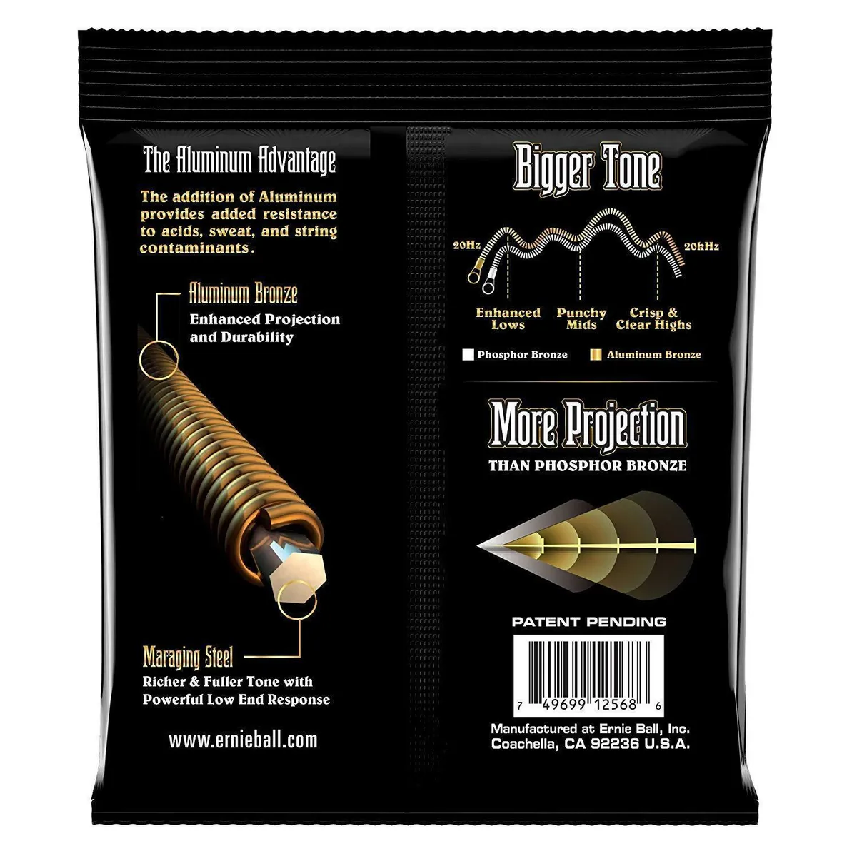 3 sets Ernie Ball Aluminum Bronze Light Gauge Acoustic Guitar Strings - Image 3