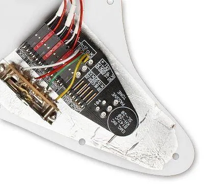 EMG KH20 Kirk Hammett Pre-wired Guitar Pickguard White Pearl / Black - Image 3