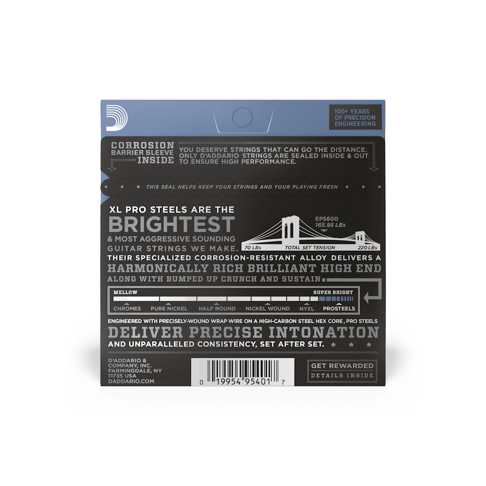 D'Addario EPS600 ProSteels Electric Guitar Strings, Jazz Medium, 13 - 56 - Image 3