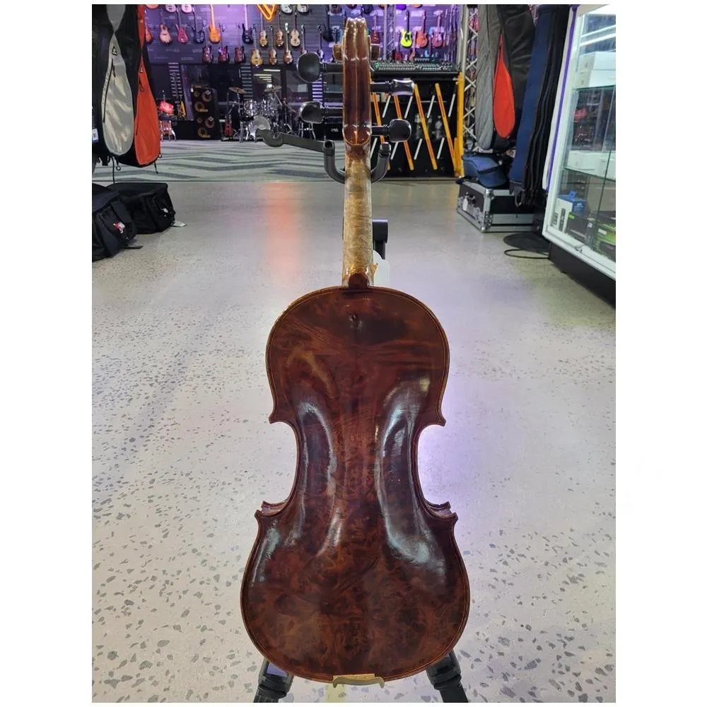 Stolberg Etude 4/4 Violin One Piece Birdseye Maple Back With Case & Bow - Image 3