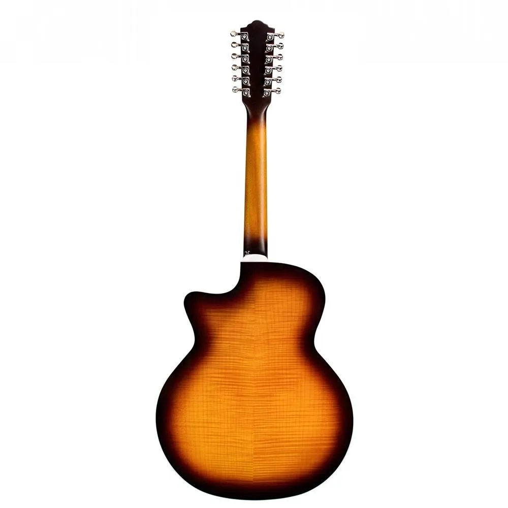 Guild F-2512CE Deluxe 12-String Cutaway Jumbo Acoustic-Electric Guitar - Image 3