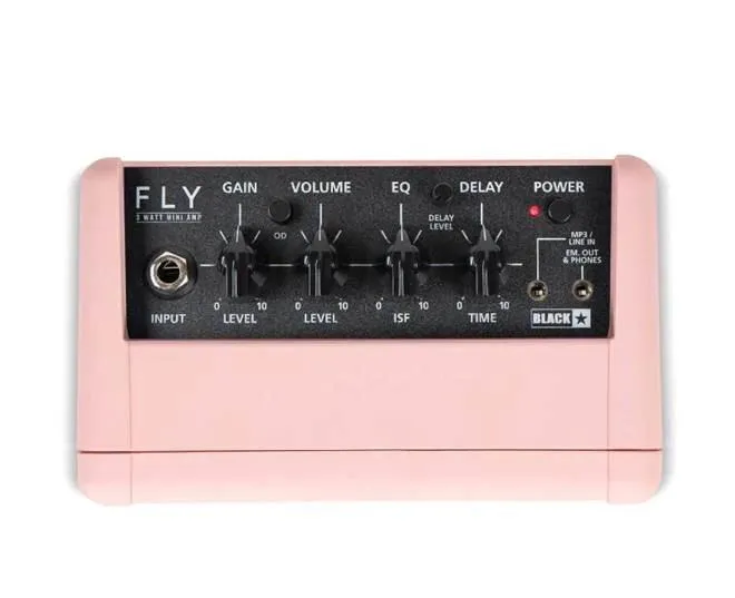Blackstar FLY 3 Mini Guitar Amplifier Battery Powered Amp Shell Pink - Image 3