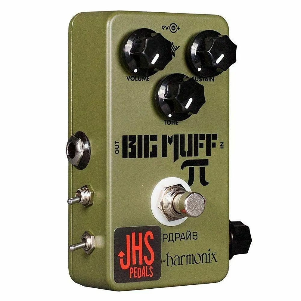 JHS EHX Green Russian Big Muff Pi Moscow Mod Fuzz Overdrive Guitar Effects Pedal - Image 3