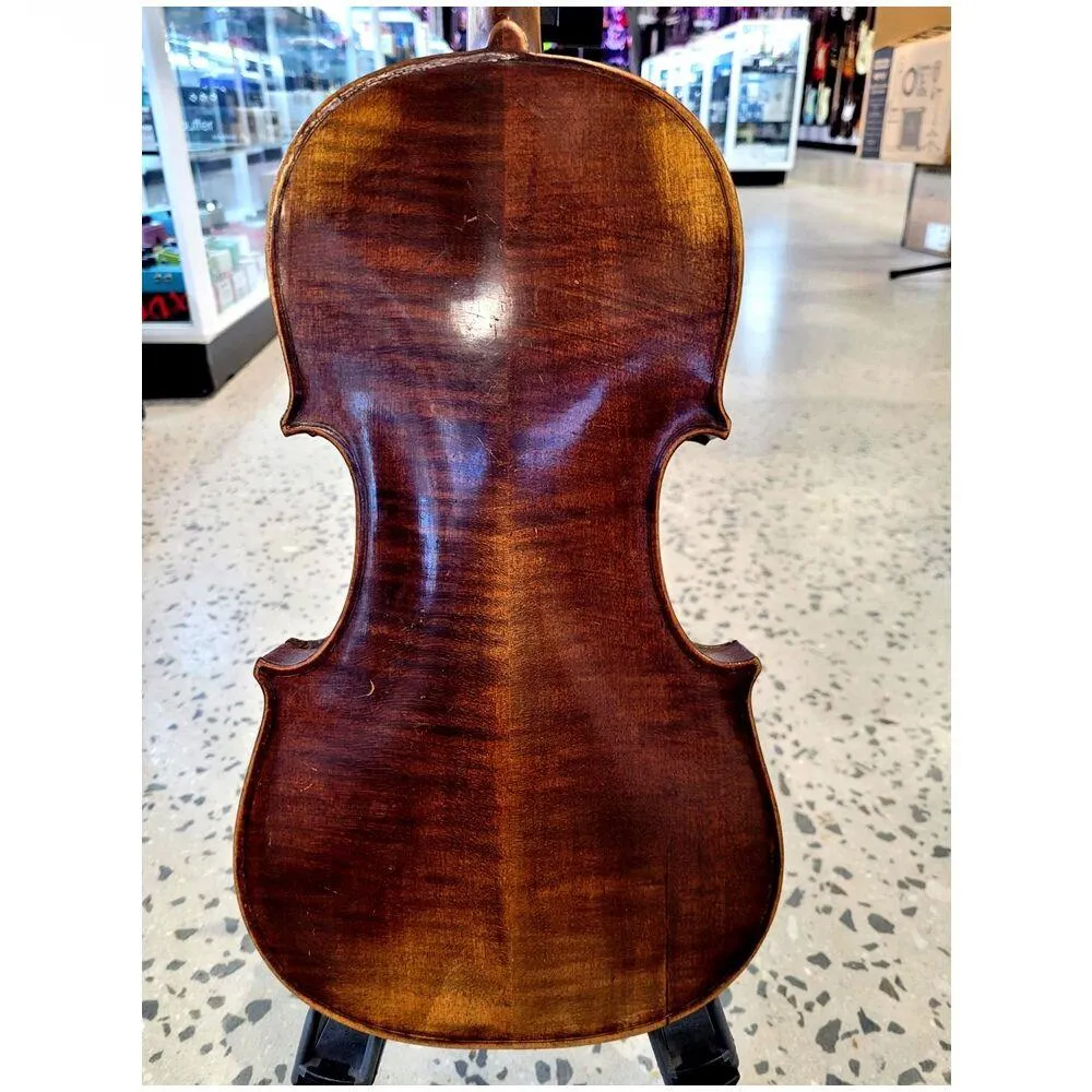 Old 4/4 Violin Labeled Heinel Setup ready to Play - Image 3