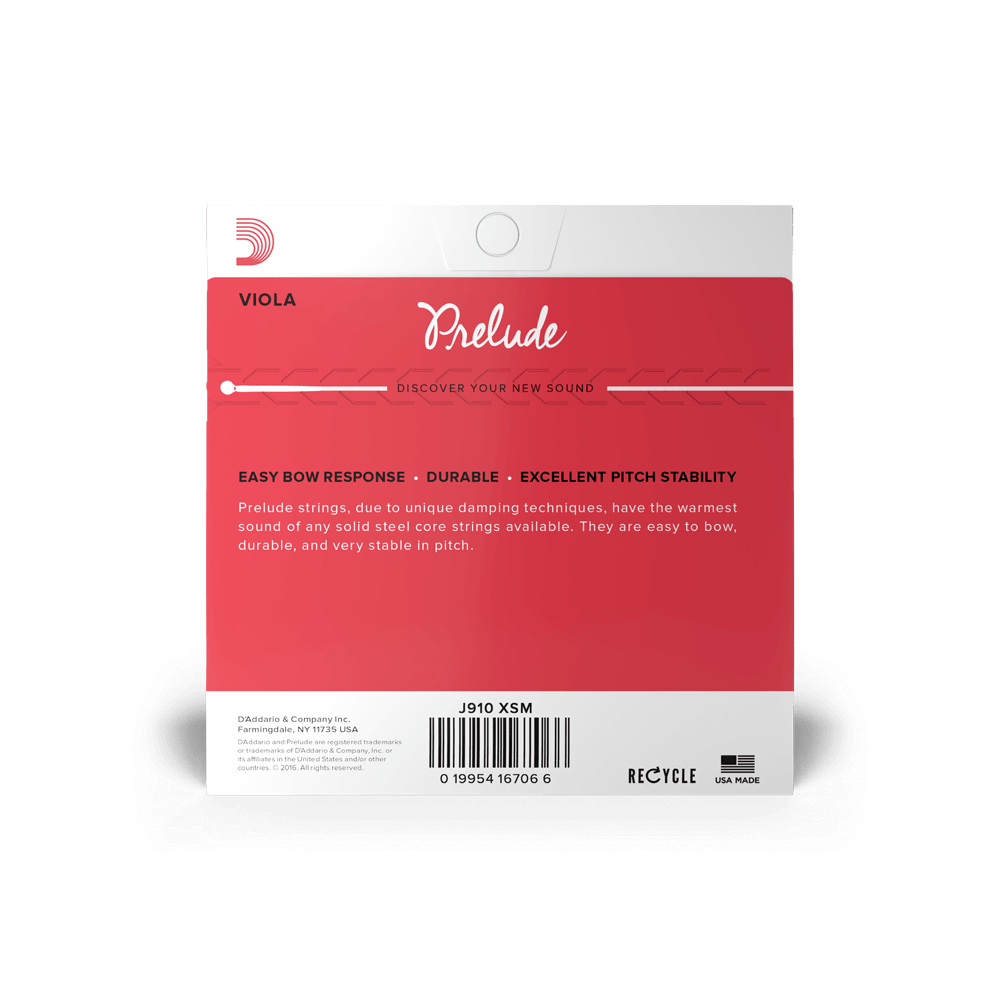 D'Addario Prelude Viola Single A String, Extra Short Scale, Medium Tension - Image 3