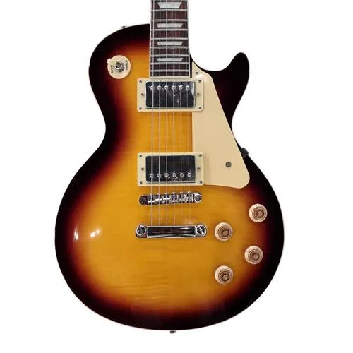 Jet JL-500-GD Single Cut Electric Guitar - Tobacco Burst - Image 3